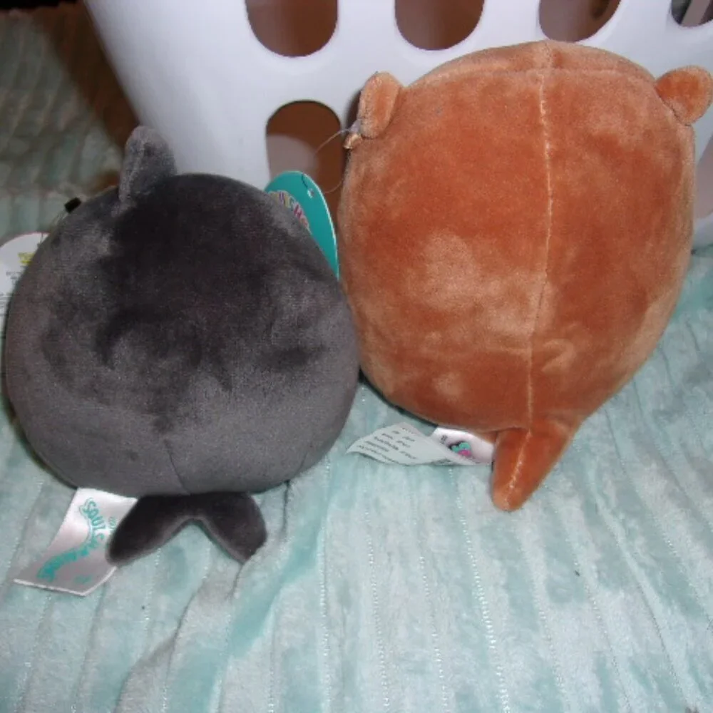 Bundle lot of 2 Squishmallow Orca/ Sea Otter new with tags Joanne & Kai